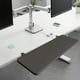 thumbnail image 1 of Bandeja para teclado de escritorio, tablero de extensión de escritorio, plegable, ahorra espacio, abrazadera para montaje en mesa, fácil instalación, Negro, 1 of 8
