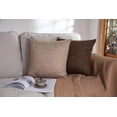 thumbnail image 5 of Set of 2 Linen Throw Pillow Cases Solid Square Decorative Pillow Covers  for Couch Sofa Bed Chair,Natural Linen, 5 of 31