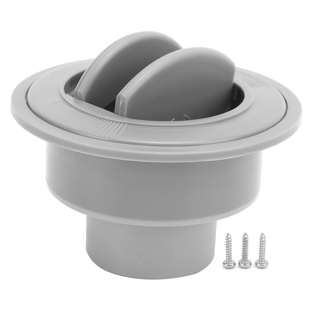 Salida de aire acondicionado 100/76/47 mm ABS redondo gris universal para RV barco autobús coche