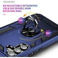 thumbnail image 5 of Grade Drop Impact for Samsung Galaxy A54 5G Case 360 Metal Rotating Ring Kickstand Holder  Heavy Duty Shockproof Case for Galaxy A54 5G Phone Case (Blue), 5 of 7