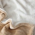 thumbnail image 4 of ROSEKIND Ultra Soft Cozy Faux Fur Throw Blanket, Fuzzy Plush Thick Bubble Blanket| Brown|60x80inch, 4 of 6