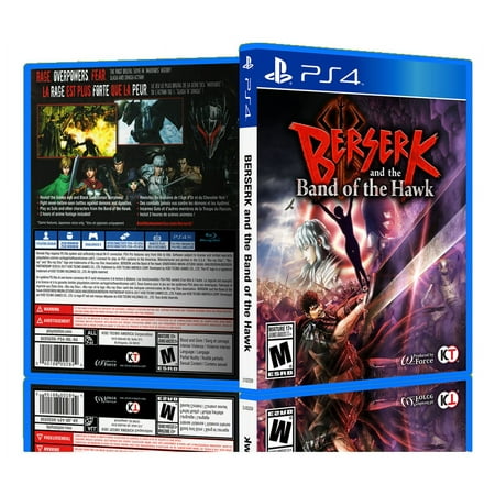 Berserk and the Band of the Hawk - Replacement PS4 Cover and Case. NO GAME!!