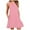 Pink, variant on Kureaily Women's Cuffless Baggy Dress Short Sleeves Midi Dress Business Dresses for Women