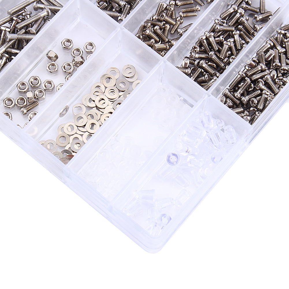 Eyeglass Repair Kit, 1000 Pcs Stainless Steel Watch Tiny Screws