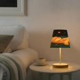 thumbnail image 6 of BZSMCE Table Lamp Creative Starlit Cat Oasis Pattern Simple Pattern Night Light, 6 of 8