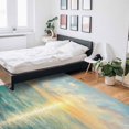 thumbnail image 6 of Area Rugs Indoor Non-Slip Rectangle Rug 5x8 Ft Sunrise Ocean Blue Summer Oil Painting Rug Rubber Backing Floor Mats Non Shedding Home Decor Carpet for Entryway Living Room, 6 of 8
