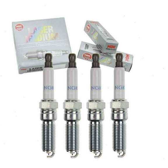 4 pc NGK Laser Iridium Spark Plugs compatible with Chevrolet Malibu 1.5L L4 2016-2020