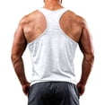 thumbnail image 3 of Dresfit Tank Tops Men Scoop Neck Sleeveless Beach Shirts Summer 2026 Knit Athletic Tees Lightweight Plus Size Slim Fit Mens Undershirts White L, 3 of 3