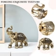 thumbnail image 2 of Estatua Resina Feng Shui elefante estatua colección regalos para estudio oficina estantería (M) Tmvgtek Libre de BPA, 2 of 3