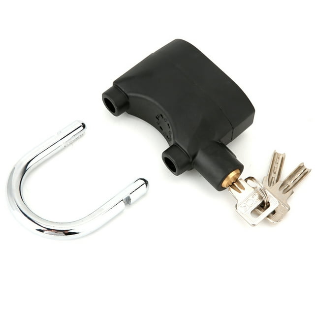 Cerradura de alarma Nikou antirrobo negra con alarma 110db