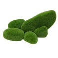 thumbnail image 1 of Bolas decorativas de musgo, 5 tamaños de musgo artificial, piedras cubiertas de musgo verde, piedras artificiales de musgo hechas con cuidado, 1 of 8