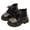 B-Black, variant on Baby Girls Ankle Boots Cute First Walking Booties Toddler Winter Snow Outdoor Shoes for Little Big Kids