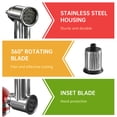 thumbnail image 4 of Stainless Steel Slicer Shredder Attachments for KitchenAid Stand Mixer, with 4 Blades, 4 of 6