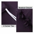 thumbnail image 5 of PiccoCasa 3 Piece Bow Tie Duvet Cover Bedding Set with 2 Pillowcases King Dark Purple, 5 of 6