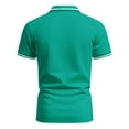thumbnail image 4 of Afdoent Men's Golf Shirt Male Short Sleeve Solid Color Shirt Male Casual Polo Shirts Classic, 4 of 9