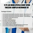 thumbnail image 2 of A2ZSCILAB - Micro Lab Spatula Scoop Spoon Tweezers Sampler Instrument Kit, Made of Stainless Steel - For Starter STEM Lab Kit ( 11 Pcs ), 2 of 8