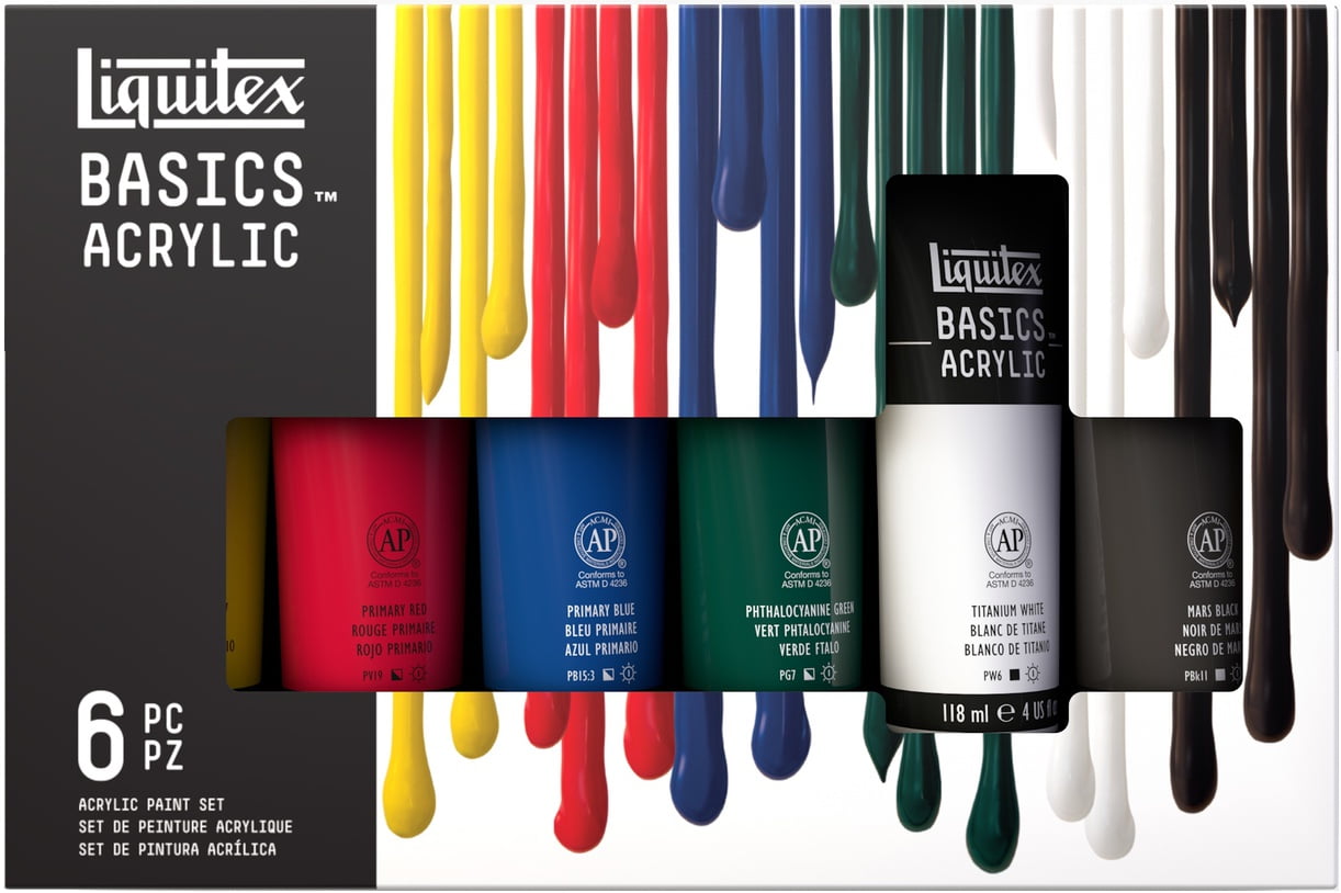 Liquitex Basics Acrylic Paint Color Chart