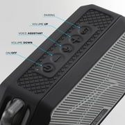 Altec Lansing HydraMini 2.0 EverythingProof Magnetic Wireless Portable Bluetooth Speaker, Black Grey, IMW1002