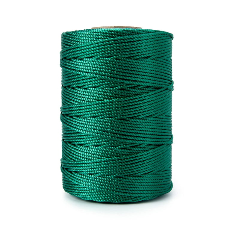 HONGDA Twisted Nylon String, #18 x 540FT Mason Line String , Nylon Twine  for Masonry Job, Trot Line, Decoy Line, Net Making and Mending, Workshop,  Crafts, Gardening 