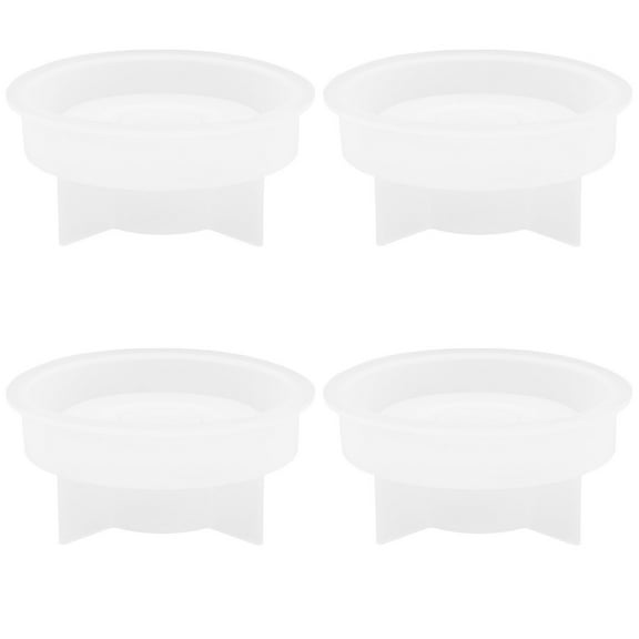 IDEANATEGRATE White Silicone Molds For Family Crafts 4Pcs