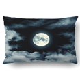 thumbnail image 1 of RYLABLUE Nightly Sky With Large Moon Pillowcase Pillow Cushion Cover 20x30 inch, 1 of 1