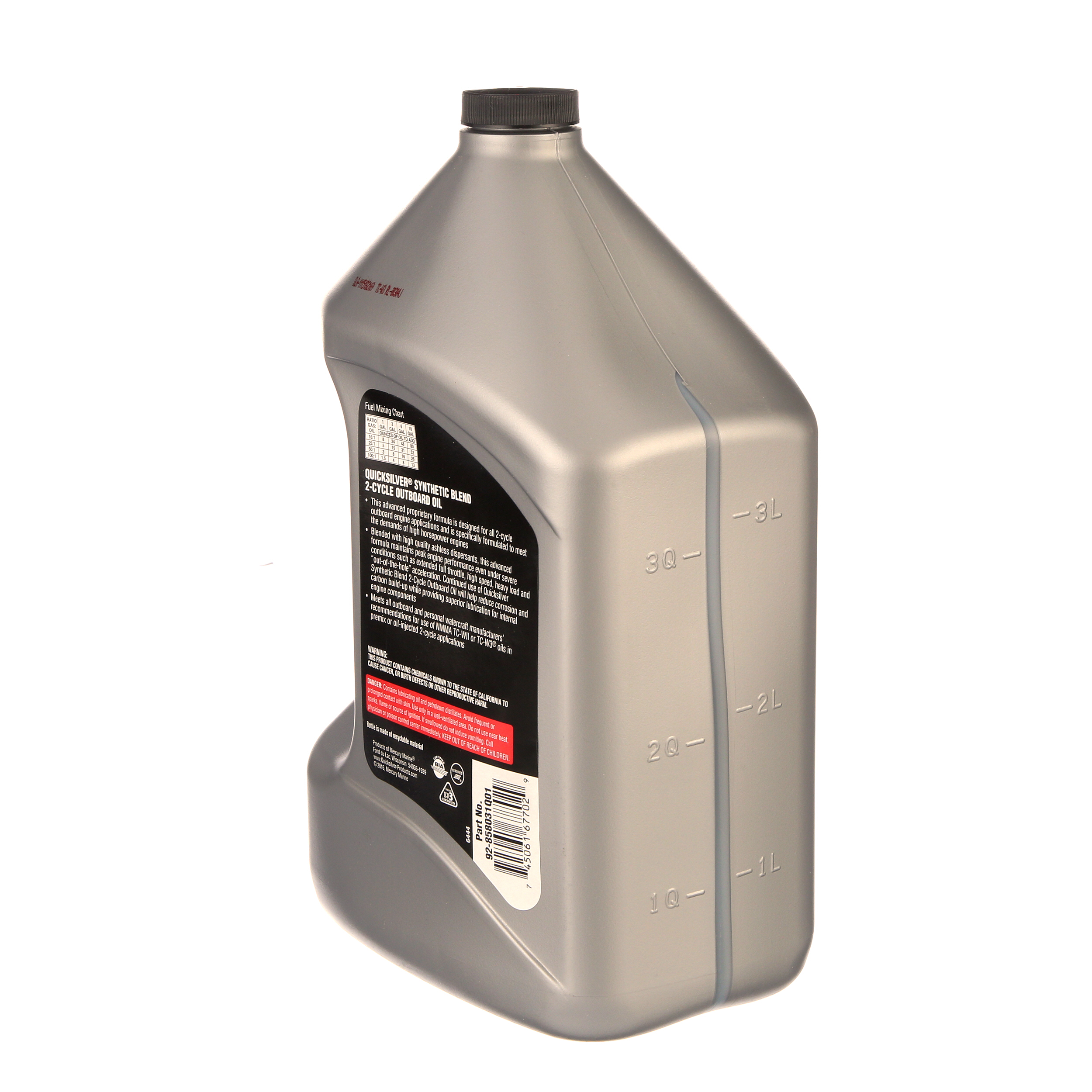 Mercury Quicksilver Synthetic Blend 2Cycle Outboard Oil