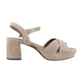 thumbnail image 6 of Aerosoles Womens Cosmos Faux Suede Criss-Cross Block Heels, 6 of 8
