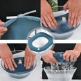 thumbnail image 5 of Juego de 4 Fundas para Asiento de Inodoro, Funda para Asiento de Inodoro, Asiento de Inodoro de Tela Cálida Lavable, Antibacteriano, con Lazo para Colgar, Extra Cálida y Lavable (4 Colores) JAMW Sencillez, 5 of 5