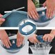thumbnail image 5 of Juego de 4 Fundas para Asiento de Inodoro, Funda para Asiento de Inodoro, Asiento de Inodoro de Tela Cálida Lavable, Antibacteriano, con Lazo para Colgar, Extra Cálida y Lavable (4 Colores) JAMW Sencillez, 5 of 5