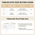 thumbnail image 2 of Sanmadrola Rectangle Table Cloth Waterproof Linen Textured Tablecloth with Tassels Decorative Tablecloths Farmhouse Table Cover for Dining Party Buffet Wedding, 55 x 71 Inch, 2 of 10