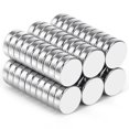 thumbnail image 1 of Imán de neodimio, paquete de 50, imán de tierras raras para refrigerador de alta resistencia, adecuado para refrigerador, pizarra blanca, 1 of 3