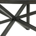 thumbnail image 6 of Glass Coffee Table, Modern Simple Oval Table with Tempered Glass Top&Solid Wood Legs, Study Accent Center Table for Terrace Living Room Office, Black, 6 of 8