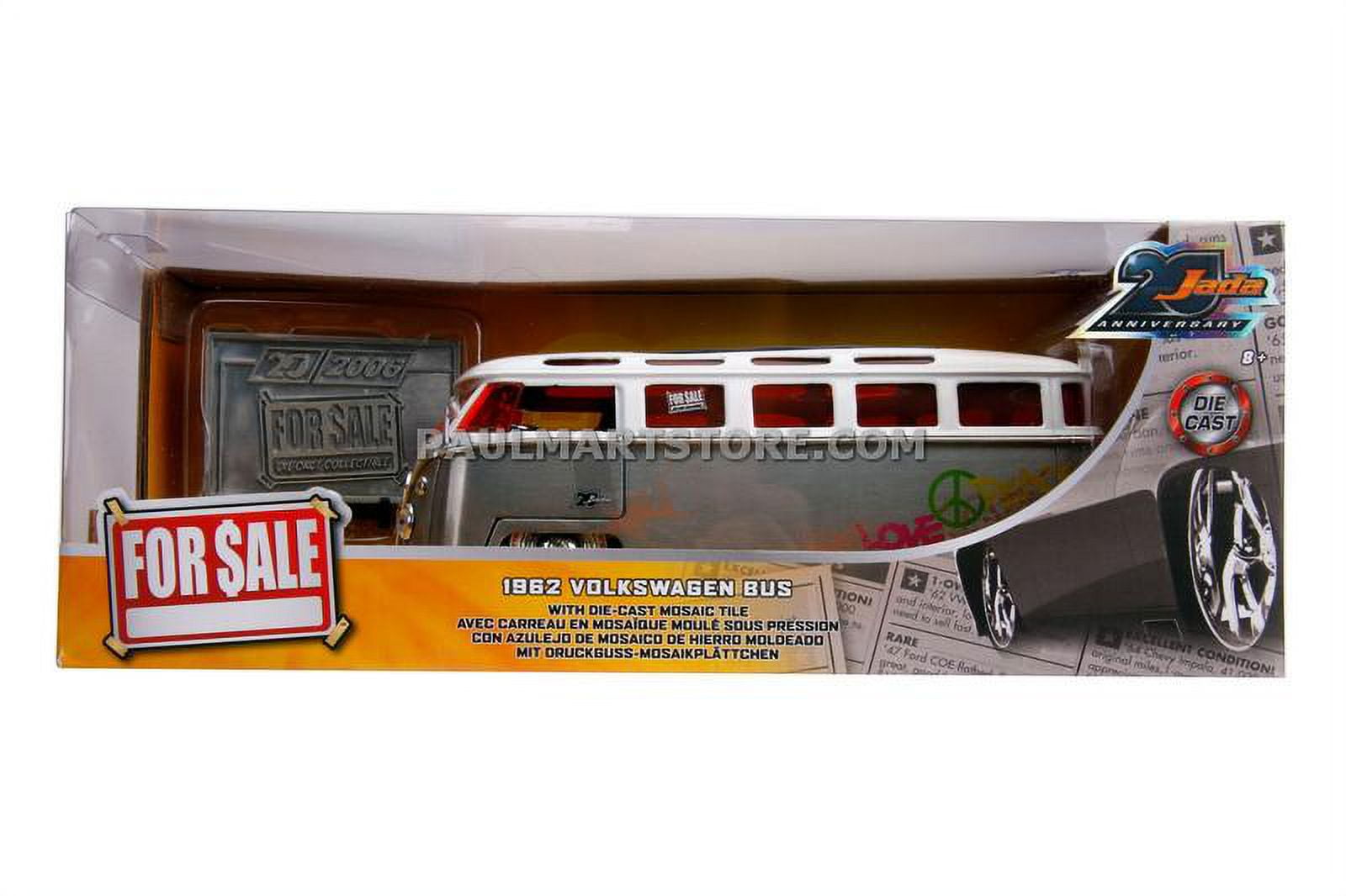 ミニカー Jada Toys V DUB$ Volkswagen Bus 1/24 Jada 1:24 Scale 20th Anniversary '62 Volkswagen Bus