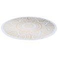 thumbnail image 4 of Round Microfiber Mandala Beach Towel Indian Hippie Boho Beach Towel with Tassels Oversized Wrap Blan, 4 of 5