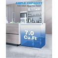 thumbnail image 7 of Crzoe 7.0 Cu.Ft Chest Freezer with Removable Basket and Bottom Defrost Water Drain Freestanding Top Open Door, Deep Freezer, Mini Freezer with Adjustable 7 Thermostat for Home/Apartment, White, 7 of 7