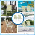 thumbnail image 6 of VINGLI Patio Lawn Chairs Folding Set of 2, Webbed Folding Chair Outdoor Beach Chair Portable Camping Chair for Yard, Garden（Yellow), 6 of 6