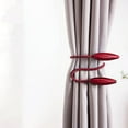 thumbnail image 4 of Masteelf 2pcs Useful Curtain Tiebacks Punch Free Curtain Rope Creative Window Curtain Strap for Home Living Room Bedroom (Red), 4 of 10