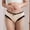30-Beige, variant on YWDJ Womens Underwear Thongs Cute Lace Lightweight No Show Lace Bow Thin Ice Silk Oversized Underwear Beige M