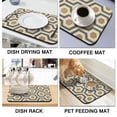 thumbnail image 4 of Large Coffee Drying Mat, 19.5x12in Superior Absorbency with Diatom Mud The Perfect Kitchen Partner for Quick, Easy Dish Cleaning, 4 of 7