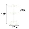 thumbnail image 3 of Jewelry Display Stand Hanging 2 Layer for Double Layer Necklace Earrings Studs Jewelry, 3 of 8