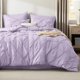 thumbnail image 2 of Juego de edredón Bedsure King Size, morado claro, 7 piezas, 2 of 9