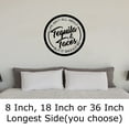 thumbnail image 2 of Life Isnt All About Tequila Tacos, It Should Be! Alcohol Funny Wall Decals for Walls Peel and Stick wall art murals Black Small 8 Inch, 2 of 2