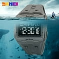 thumbnail image 4 of Square Mens Digital Watch Outdoor Sports Multi-Function Watch LED Waterproof Chronograph Electronic Watches, 4 of 6