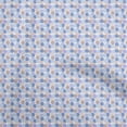 thumbnail image 1 of oneOone Cotton Jersey Medium Blue Fabric Dot Fabric For Sewing Printed Craft Fabric By The Yard 58 Inch Wide, 1 of 4