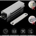thumbnail image 2 of Magnetic Door Catch 30kg Pull Strong Magnet Cabinet Loaches Magnetic Hardware Stainless Steel Chrome Door Closer for Bathroom Kitchen Sliding (60lbs F, 2 of 4