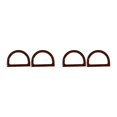 thumbnail image 2 of mmirethe 2Pcs Women Purse Handles Belt Replacement Handmade DIY for Tote Purse Making brown D shape 2Set, 2 of 6
