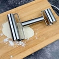 thumbnail image 3 of Stainless Steel Dough Roller Two-sided kitchen Nonstick Rolling Pin Home Baking Tools For Fondant Pie Crust Cookie Pastry Pizza, 3 of 8