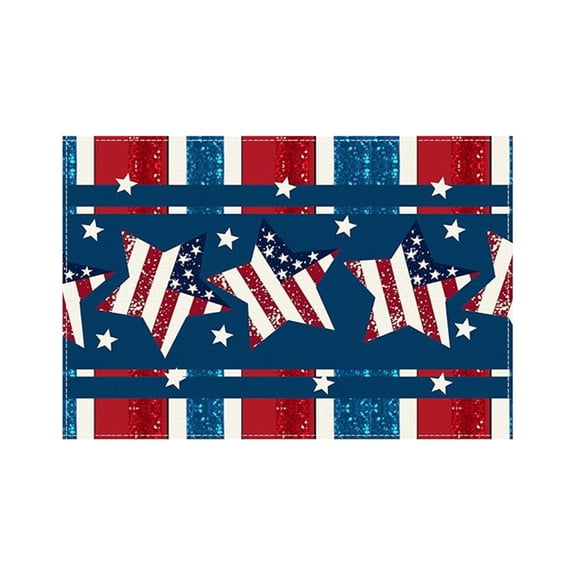 Memorial Day Placemat Patriotic Freedom Stars Place Mats 4th of July Veterans Plastic Table Mats Independence Day Holiday Table Placemats for 250th Anniversary