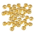 thumbnail image 2 of 100 piezas de de filigrana de color dorado ahuecado espaciador de de fabricación de joyas pulseras Becklace mini de metal de 8 mm, 2 of 9