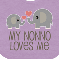 thumbnail image 4 of Inktastic My Nonno Loves Me Grandson Boys or Girls Baby Bib, 4 of 4